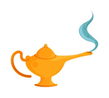 Sihirli gaz lambası vektörü izole