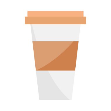 kahve fincanı simgesini izole et