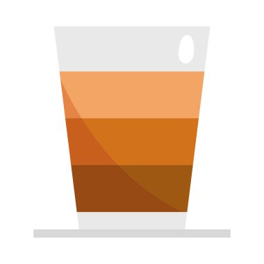 Kahve fincanı taze simgesi izole edildi