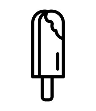 ice cream food doodle icon isolated