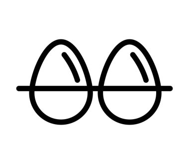 Yumurta karalama ikonu izole