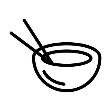 Doğulu yiyecek karalama simgesi izole