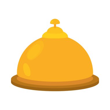 Altın çan illüstrasyon vektörü izole