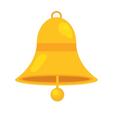 Altın çan asılı antika tasarım vektörü izole