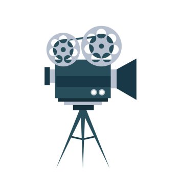 üç ayaklı vektör izole edilmiş film aygıtı