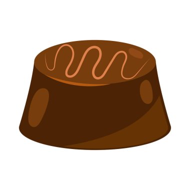 tatlı çikolata şekeri ikonu izole