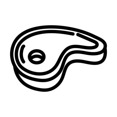 meat food doodle icon isolated