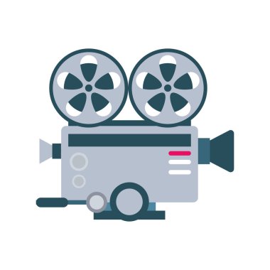 Film aygıtı antika vektörü izole edildi