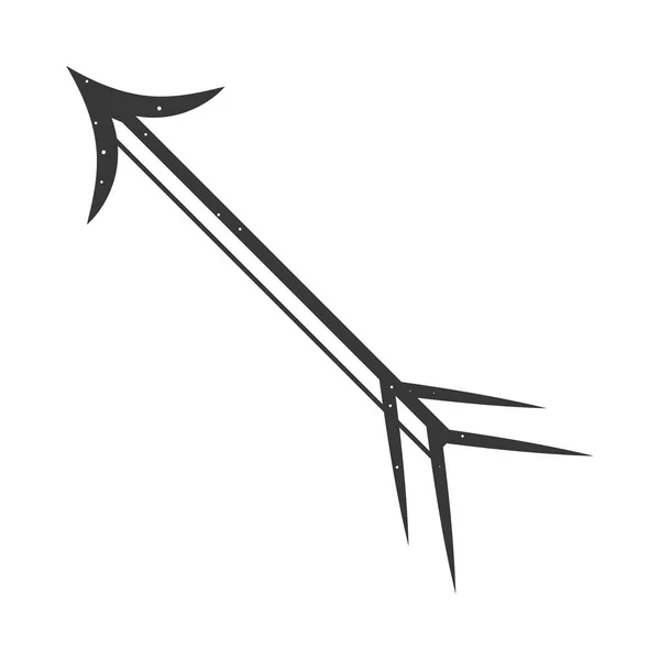 Icono Flecha Esotérica Vector Aislado — Archivo Imágenes Vectoriales