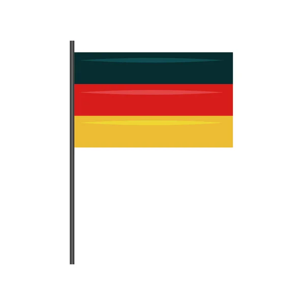 Germany Flag Illustration Vector Isolated — Stock Vector