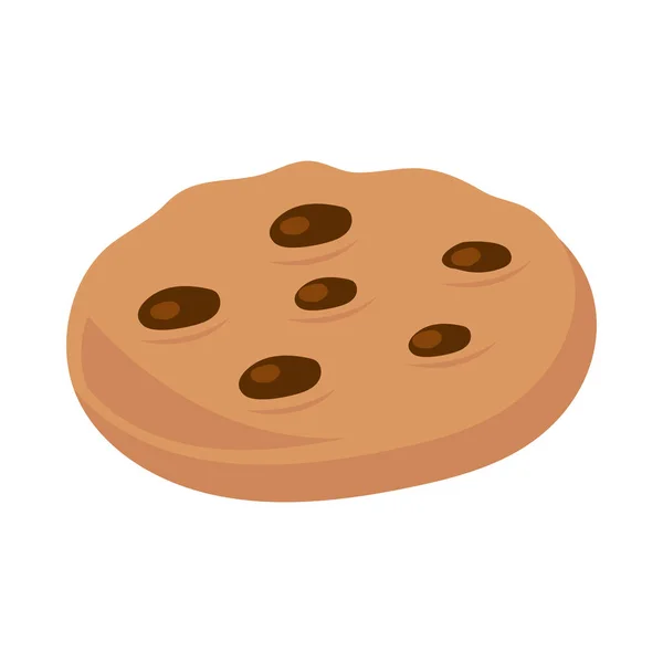 Icône Biscuit Chocolat Vecteur Isolé — Image vectorielle