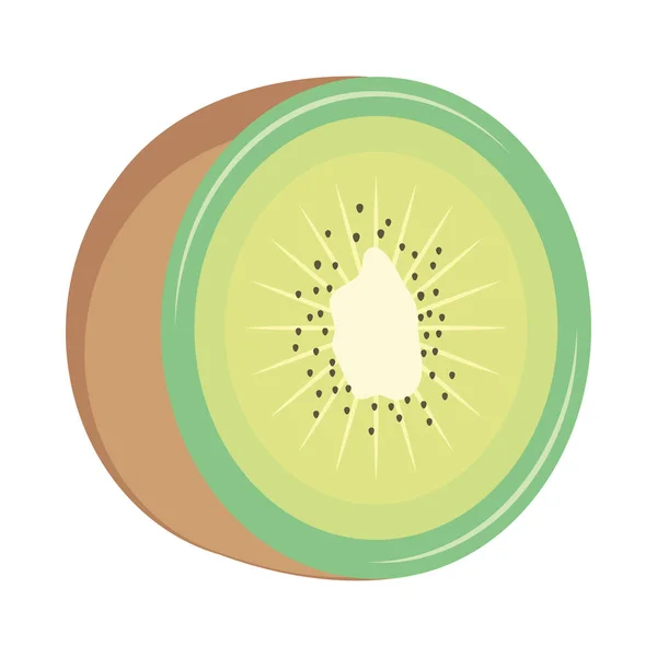 Kiwi Ikona Ovoce Izolovaný Vektor — Stockový vektor