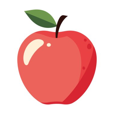 elma meyve simgesi izole edilmiş vektör