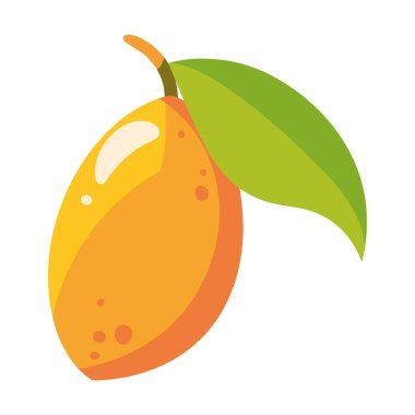 mango meyve simgesi izole vektörü