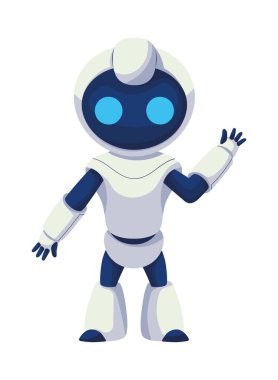 ai teknoloji robot çizgi film tasarımı