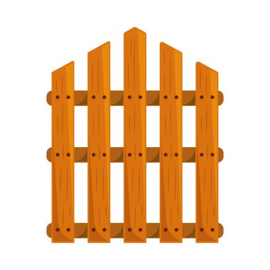 Bahçe ahşabı tasarım vektörü izole