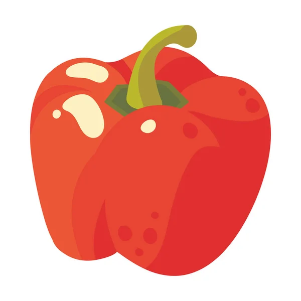 Bell Pepper Fresh Vegetable Icon Isolated — Stock Vector
