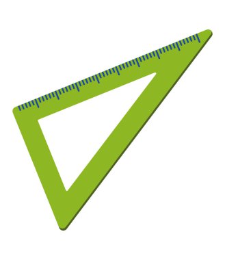 okul cetvel illüstrasyon vektörü izole