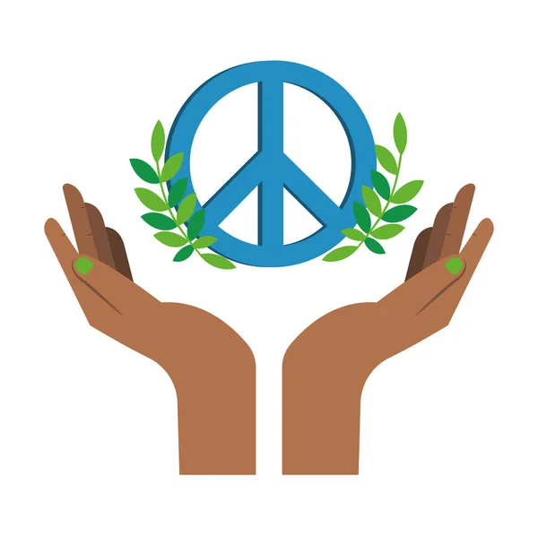Всесвітній День Миру Руки Символом — стоковий вектор