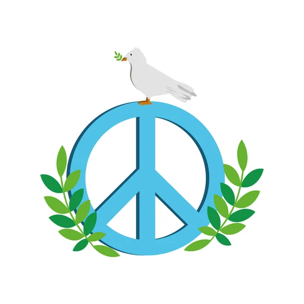 Día Mundial Paz Celebran Ilustración — Vector de stock