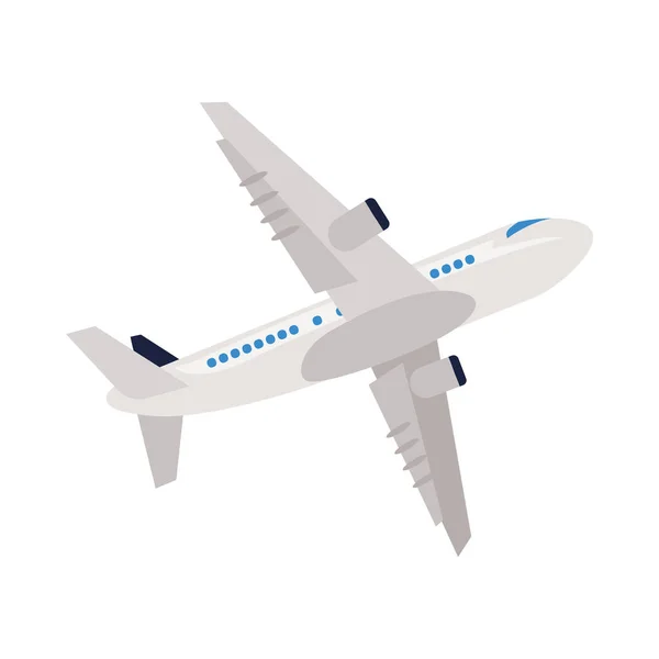 Avion Vol Illustration Vecteur Isolé — Image vectorielle