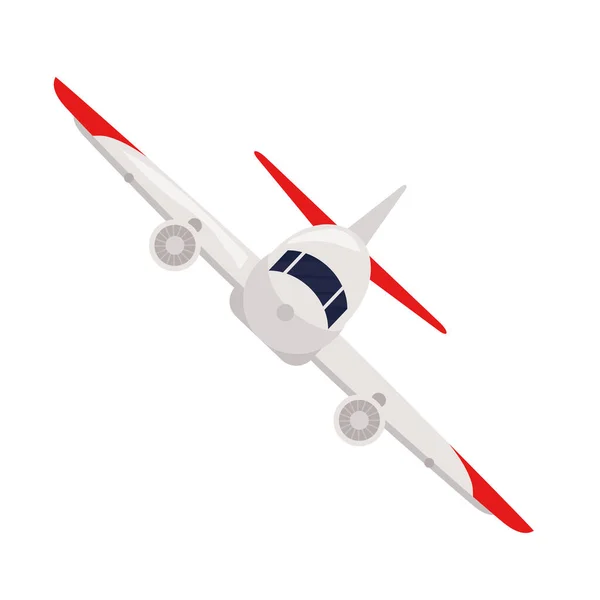Avion Volant Conception Vecteur Isolé — Image vectorielle
