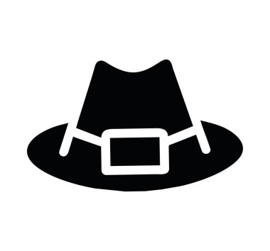 Hac şapkası cadılar bayramı silueti tarzı simge