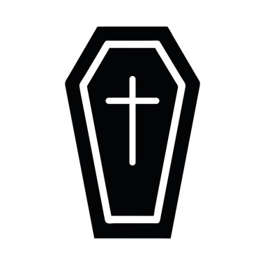 tabut cadılar bayramı siluet tarzı simge