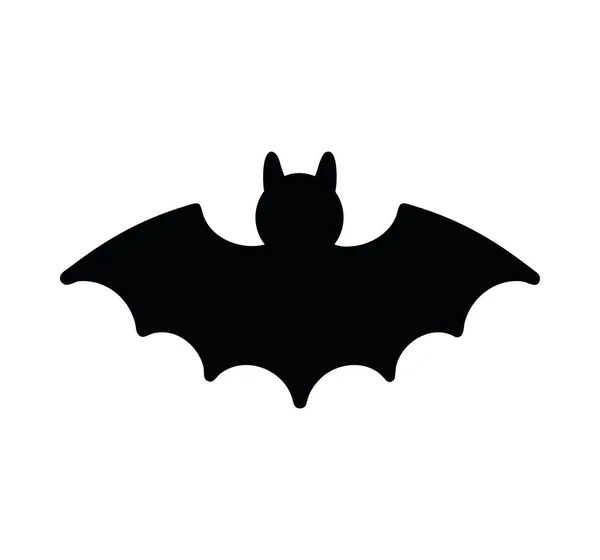 蝙蝠之间飞行的动物图标 — 图库矢量图片