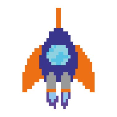 Savaş gemisi piksel vektörü izole edildi