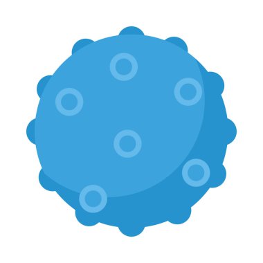 evcil plastik oyuncak mavi top vektörü izole edildi