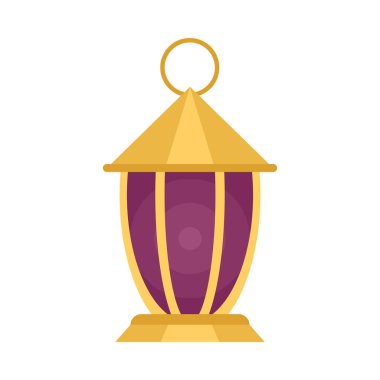 Altın ramazan lamba tasarım vektörü izole