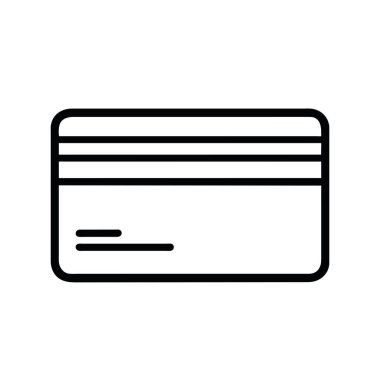 Kart simgesi resimleme vektörü izole edildi