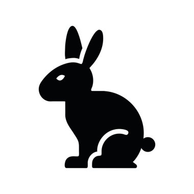 Paskalya tavşanı tasarım vektörü izole edildi