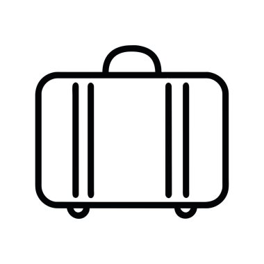 bagaj simgesi resimleme vektörü izole edildi