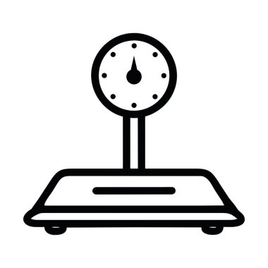 ağırlık ölçekli simge vektörü izole edildi