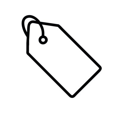 etiket simgesi resimleme vektörü izole edildi