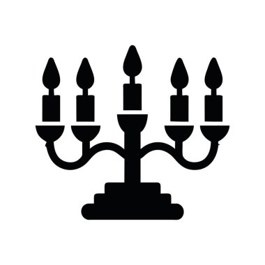 mum avizesi siluet vektörü izole