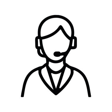 Havaalanı personeli simgesi vektörü izole edildi