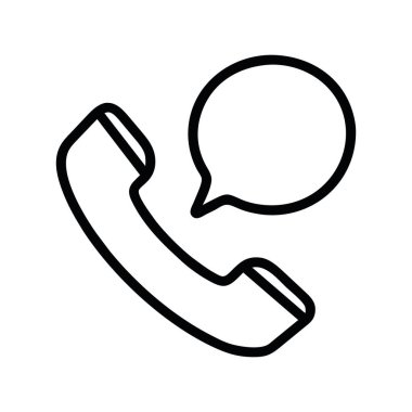 telefon simgesi resimleme vektörü izole edildi