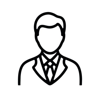 İş adamı simgesi illüstrasyon vektörü izole