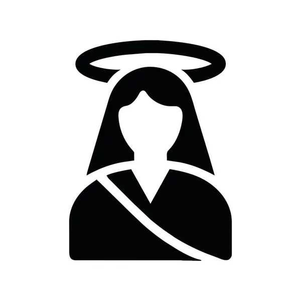 catholic religion woman silhouette vector isolated