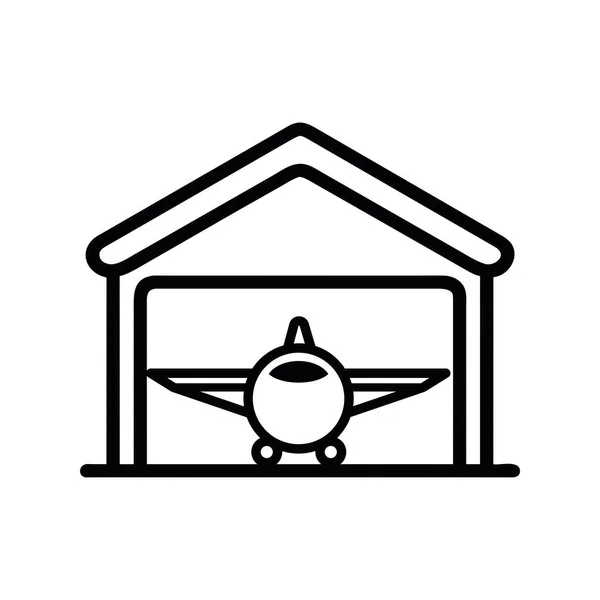 Изолированный Вектор Дизайна Иконки Аэропорта — стоковый вектор
