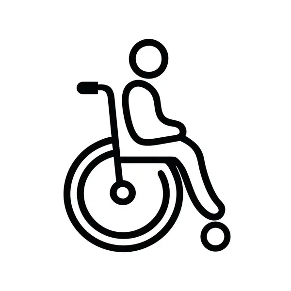 Disabilita Icona Illustrazione Vettoriale Isolato — Vettoriale Stock