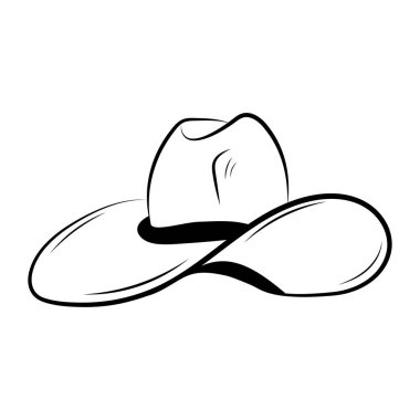 inek yayı el şapka vektörü izole edildi