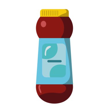 Temizleme ürünü toz vektörü izole edildi