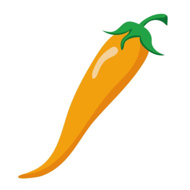 Sarı jalapeno illüstrasyon vektörü izole