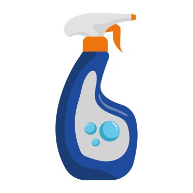 Temizleme ürünü sprey vektörü izole edildi