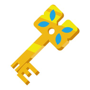 anahtar video oyun tasarım vektörü izole edildi