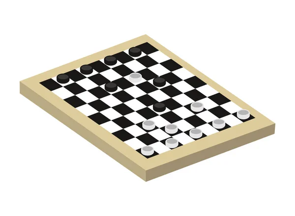 Ігрова Дошка Шаховий Вектор Ізольовано — стоковий вектор